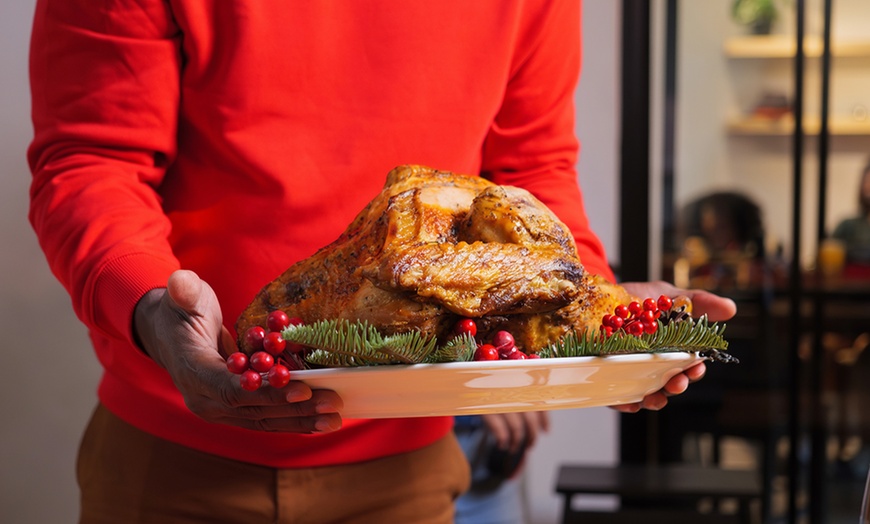 Image 2: Perfectly Roasted Turkey and Side Dishes for Takeaway!