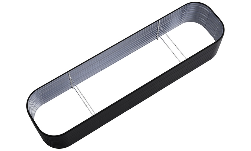 Image 6: Open-Bottom Galvanised Steel Raised Garden Bed