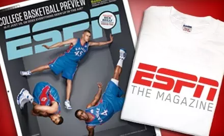 $13 for a One-Year Subscription to "ESPN The Magazine" Plus an ESPN T-shirt ($26 Value) - Primary Image