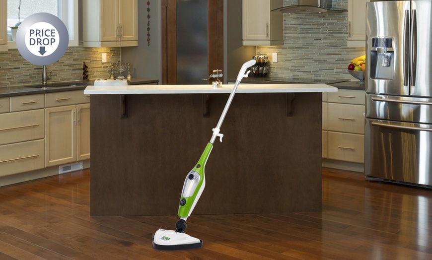 Image 1: 10-in-1 Steam Mop + 2 or 5 Pads