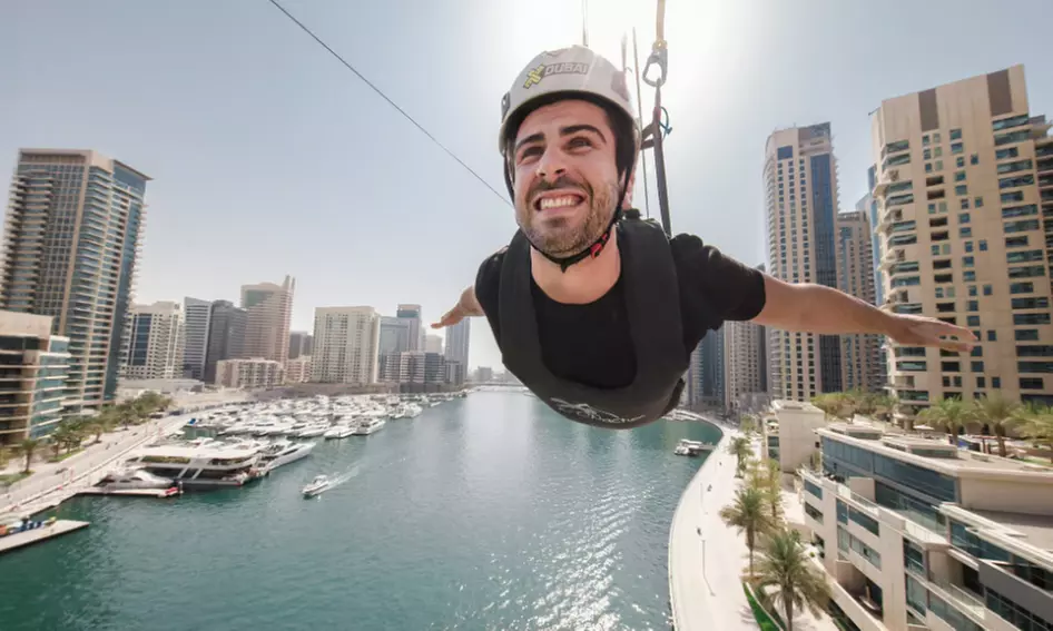 XLine Dubai Marina: World’s Longest Zipline Experience for One Adult