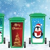 Image 3: Make Your Wheelie Bin Merry with Festive Christmas Stickers!