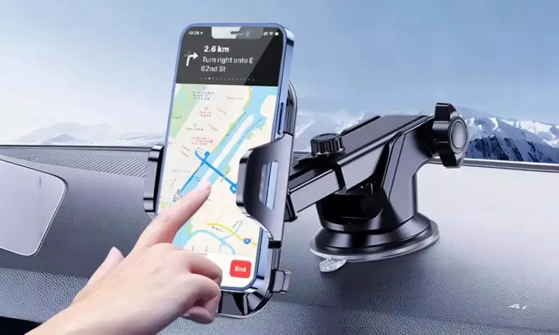 3-in-1 Dash Phone Mount for Car-Universal Holder for Phone Dashboard Windshield