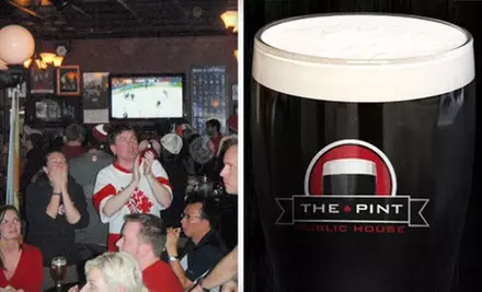$20 for $40 Worth of Pub Fare and Drinks at The Pint  - Primary Image