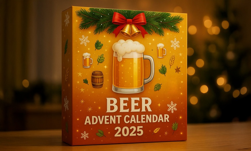 Image 1: Christmas Beer and Whiskey Ornament Advent Calendar