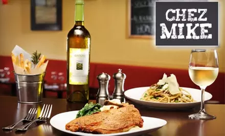 $15 for $30 Worth of Upscale Fare and Drinks at Chez Mike in East Greenbush - Primary Image