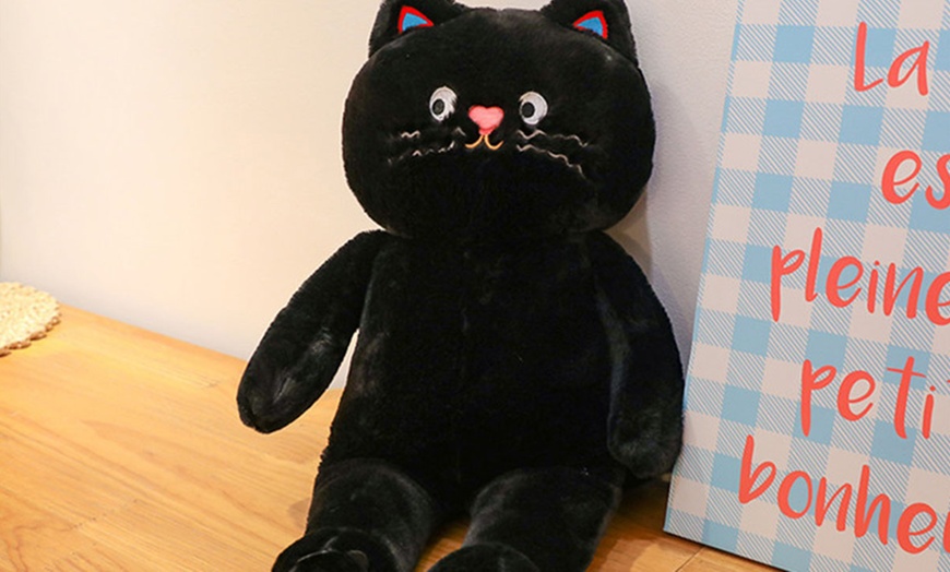 Image 3: Kawaii Spotted Cat Plush Toy