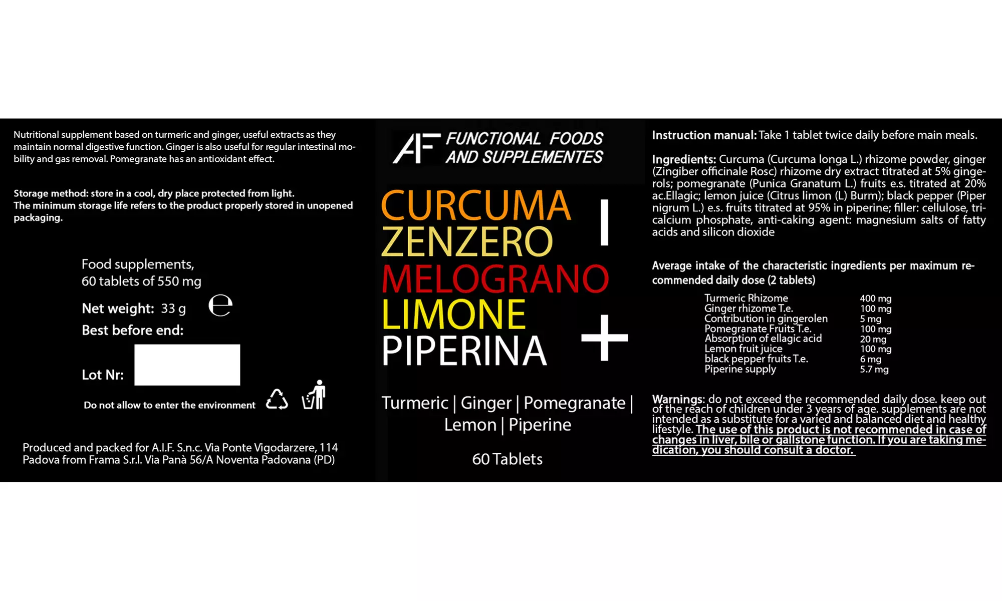 Fino a 720 capsule di integratore A.I.F. per dieta Lineadiet