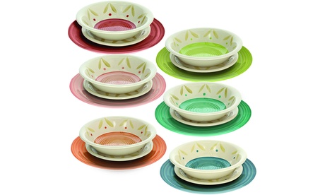 Servizio da tavola Daisy Tognana composto da 18 piatti in porcellana