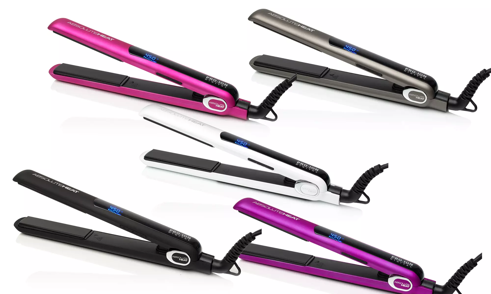 Absolute Heat 1" Pro Ion Titanium and Ceramic Fusion Flat Iron - Primary Image