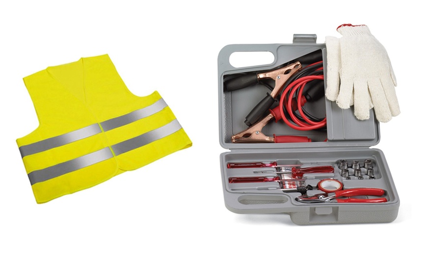 Image 1: Roadside Car Emergency Kit