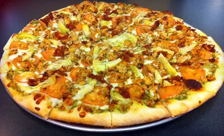 Pizza Dinner with Chips, Salad, and Beer or Wine for Four or $10 for $20 Worth of Pizza and Italian Fare at La Riviera Family Pizza - Primary Image