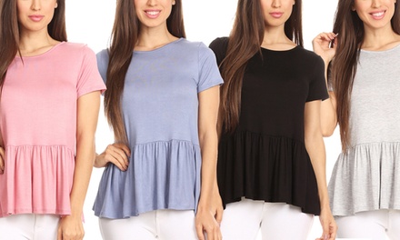 babydoll peplum top