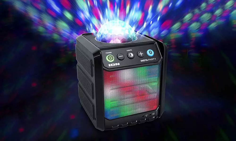 Ion ISP86 Insta Party Portable Wireless Bluetooth Rechargeable Speaker with Disco Party Lights - Second Medium