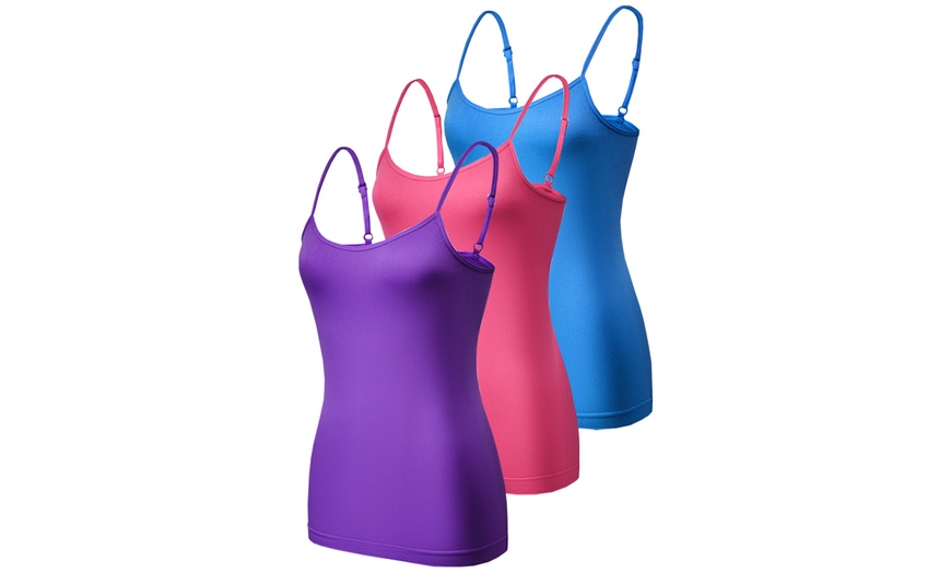 Image 6: Pack of Three, Six or Nine Women's Seamless Vests