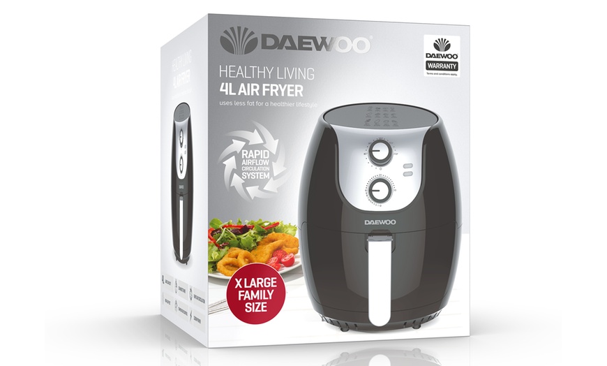 Image 3: Daewoo 4L Single Pot Air Fryer