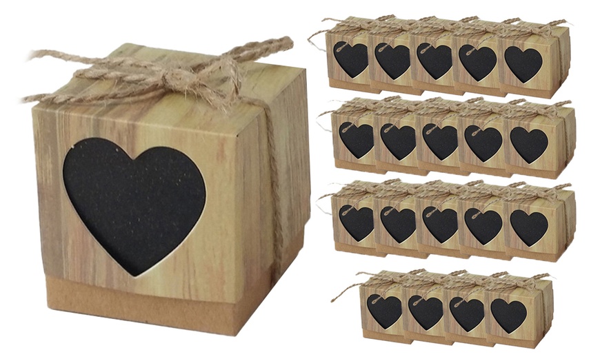 Image 3: Set of 20 Kraft Paper Gift Boxes