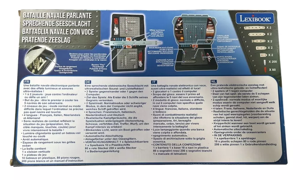 1x oder 2x Lexibook interaktives Schiffe-Versenken