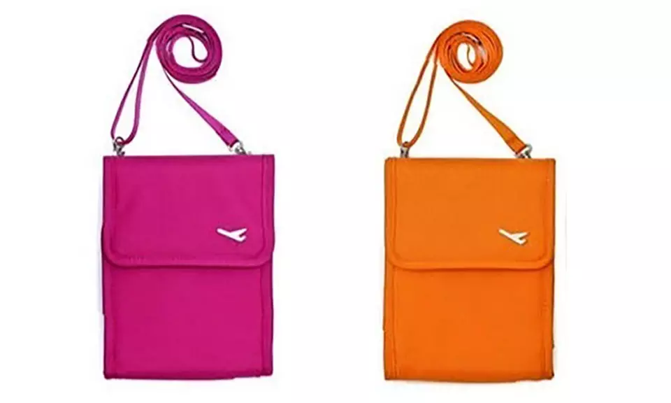 1 o 2 tracolle porta documenti in poliestere, disponibili in 2 colori - Primary Image