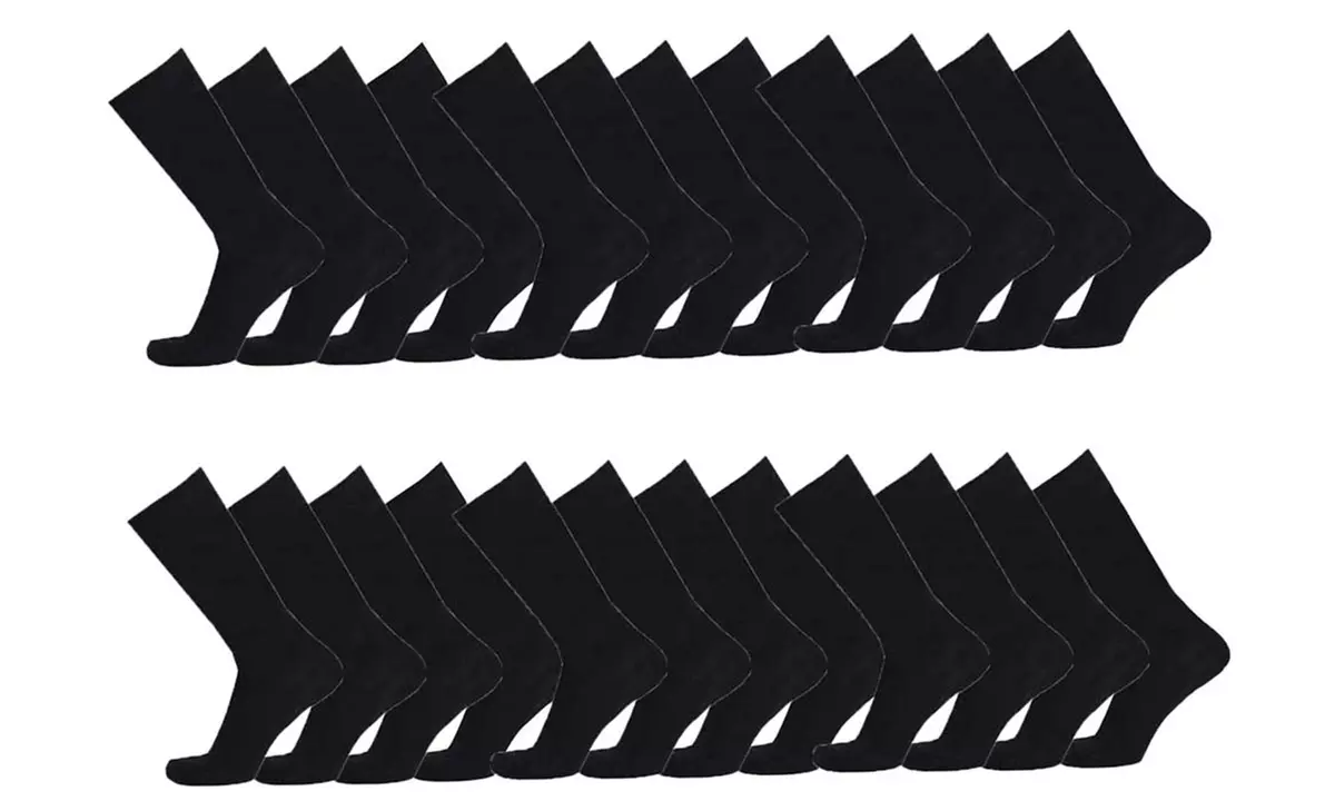 Set da 12 o 24 paia di calzini da uomo