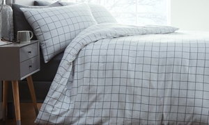  Silentnight Brushed Check Duvet Set 