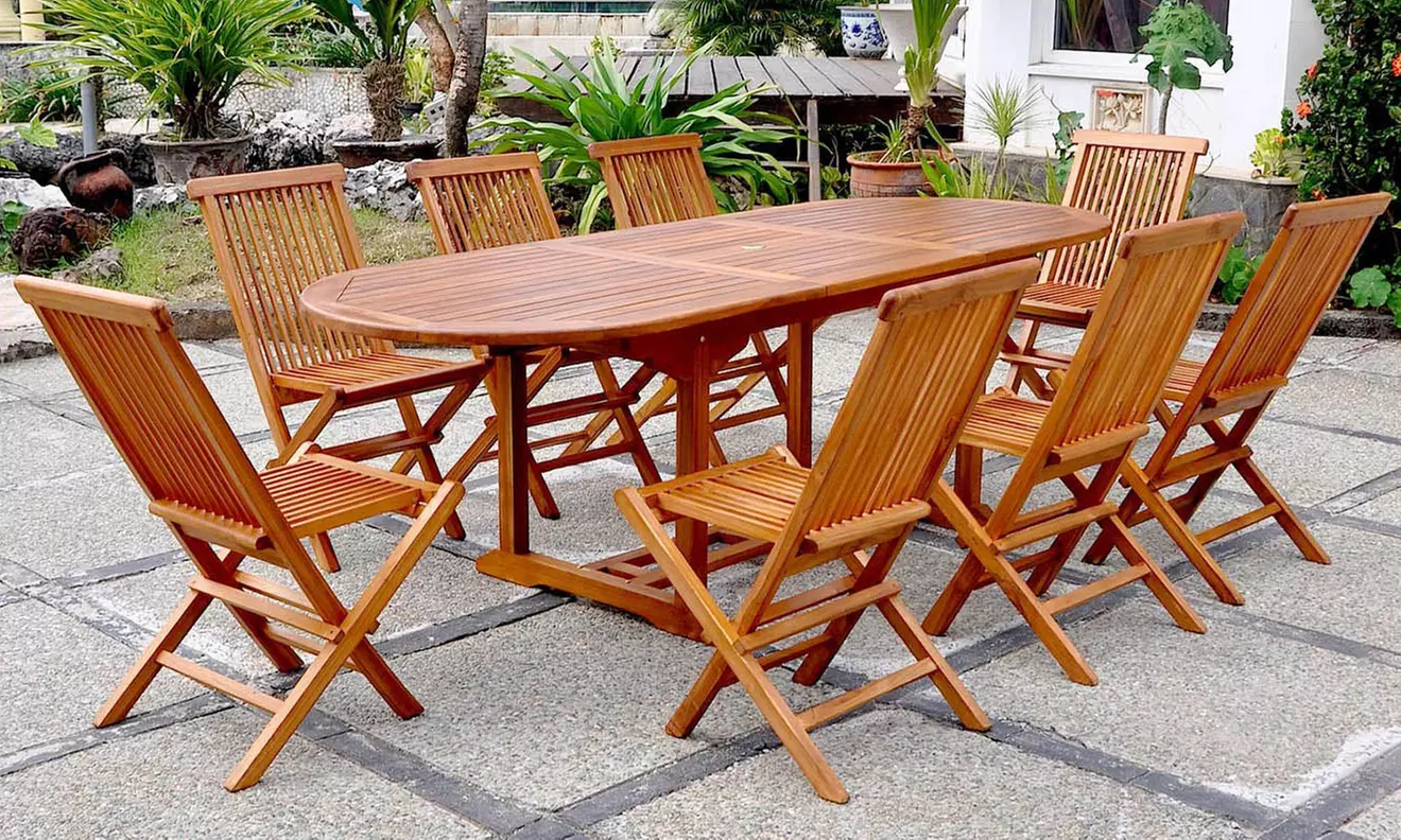 Salon de jardin Teck huilé "Narra" de Kocoon Paris