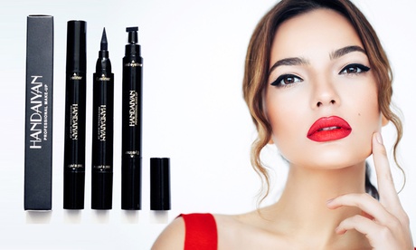1, 2 ou 3 eye liners liquide résistants à l'eau et stylo tampon œil de chat
