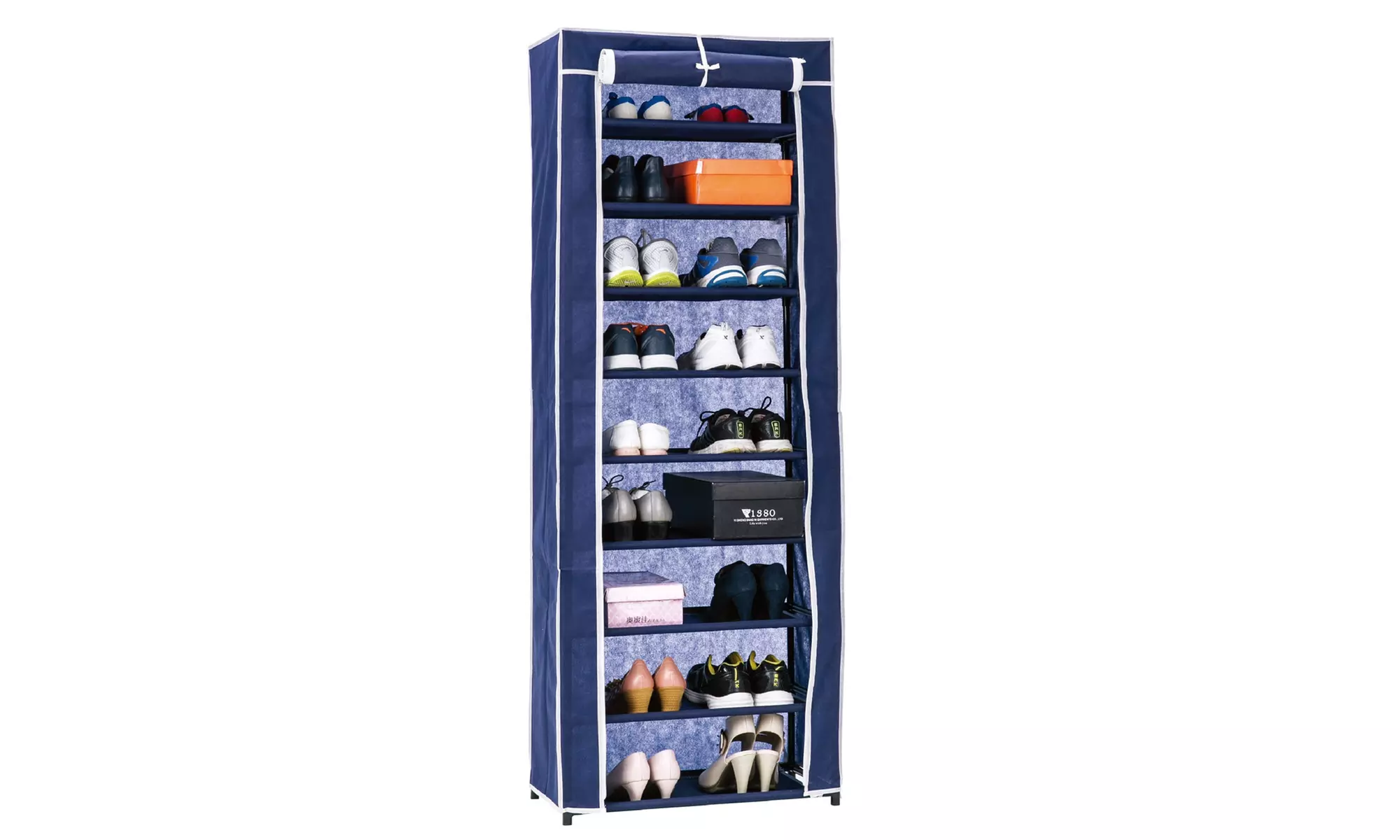 9-Tier Roll-Up Shoe Closet - Second Medium
