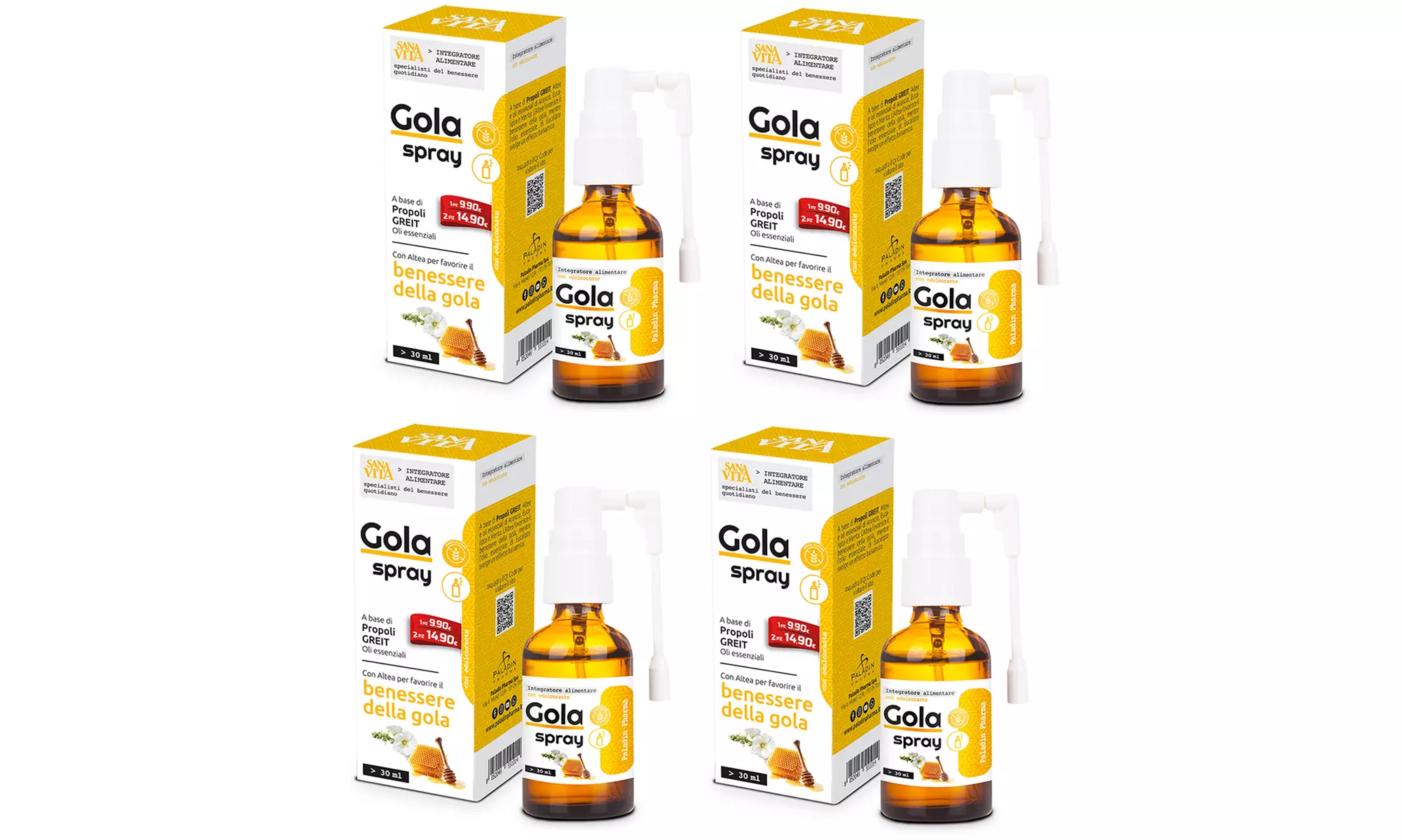 Fino a 6 confezioni di Sanavita gola spray