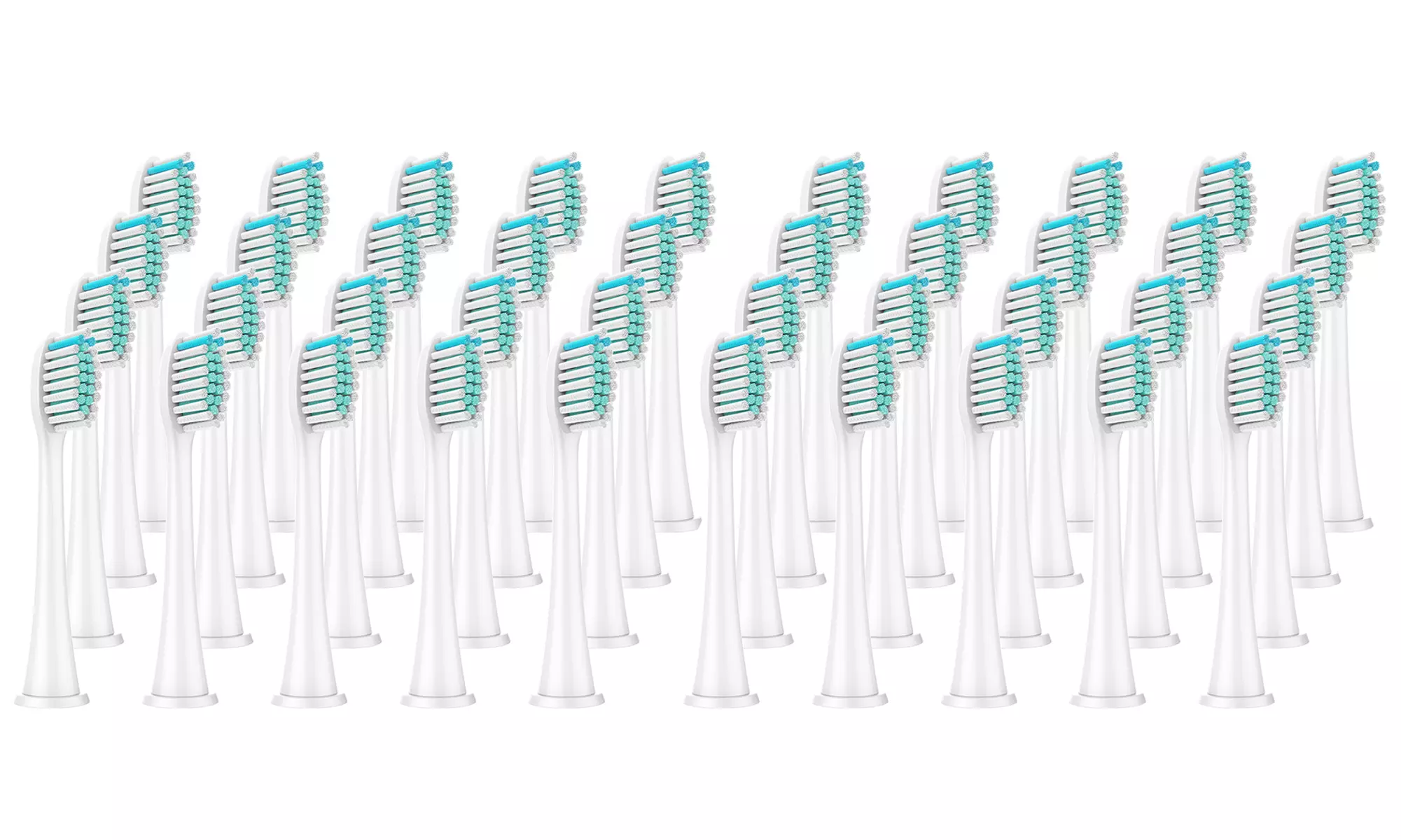 12 Pcs Toothbrush Replacement Brush Heads - White (Philips Sonicare Compatible)
