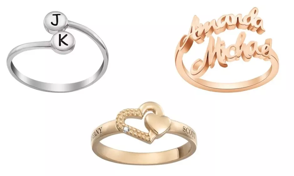Customizable Couples Jewelry with Names or Birthstones