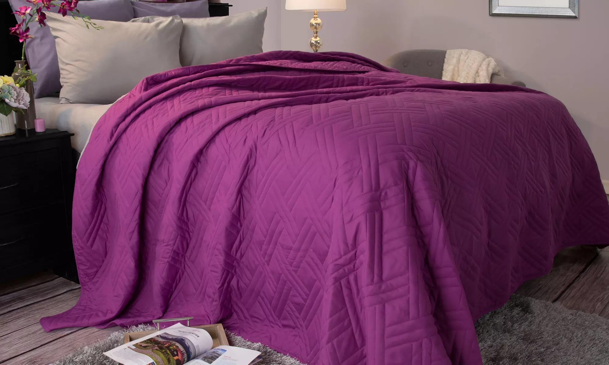 Solid Color Bed Quilts - Second Medium