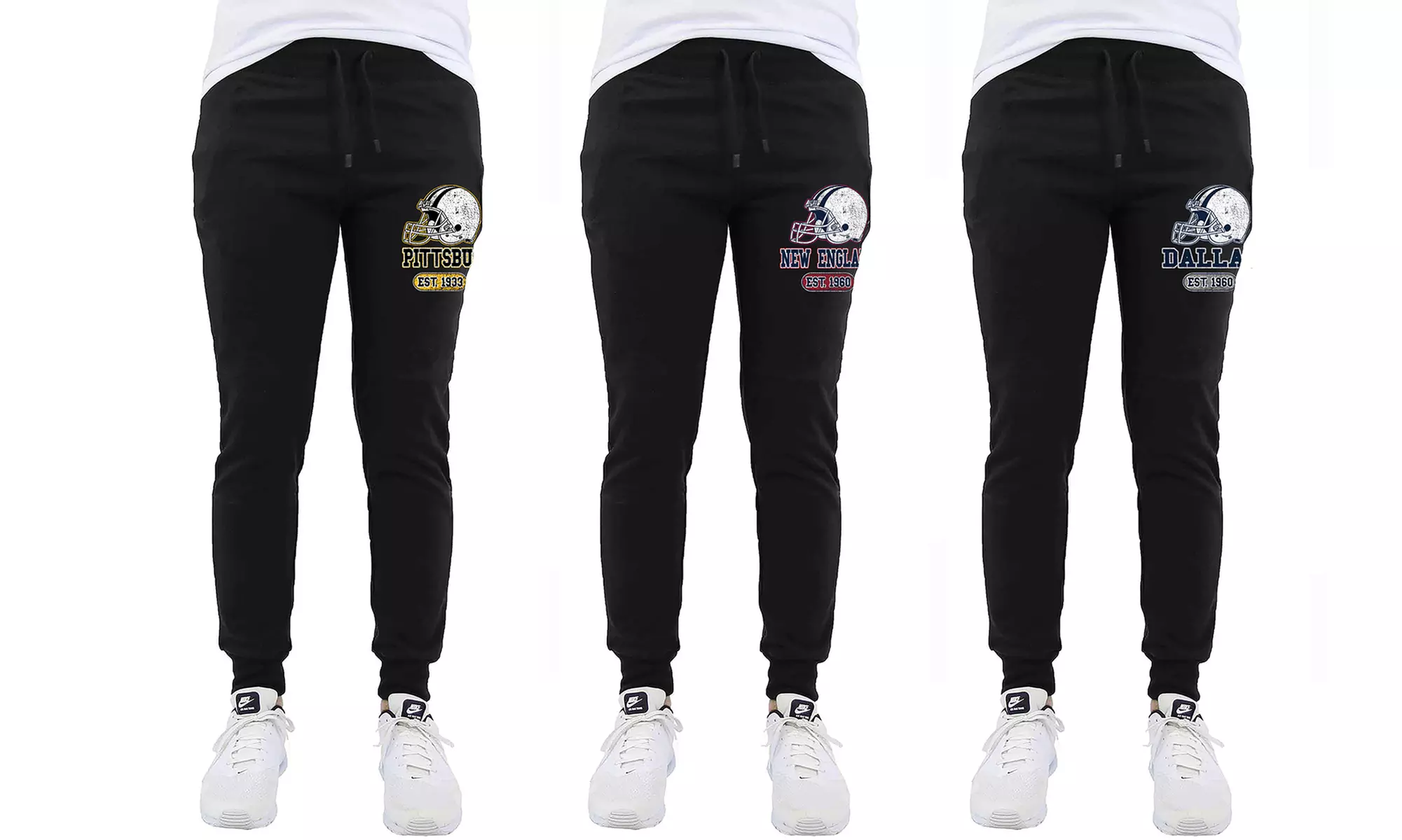 Men's Football Home Team Fleece Jogger Sweatpants (S-2XL) - Primary Image