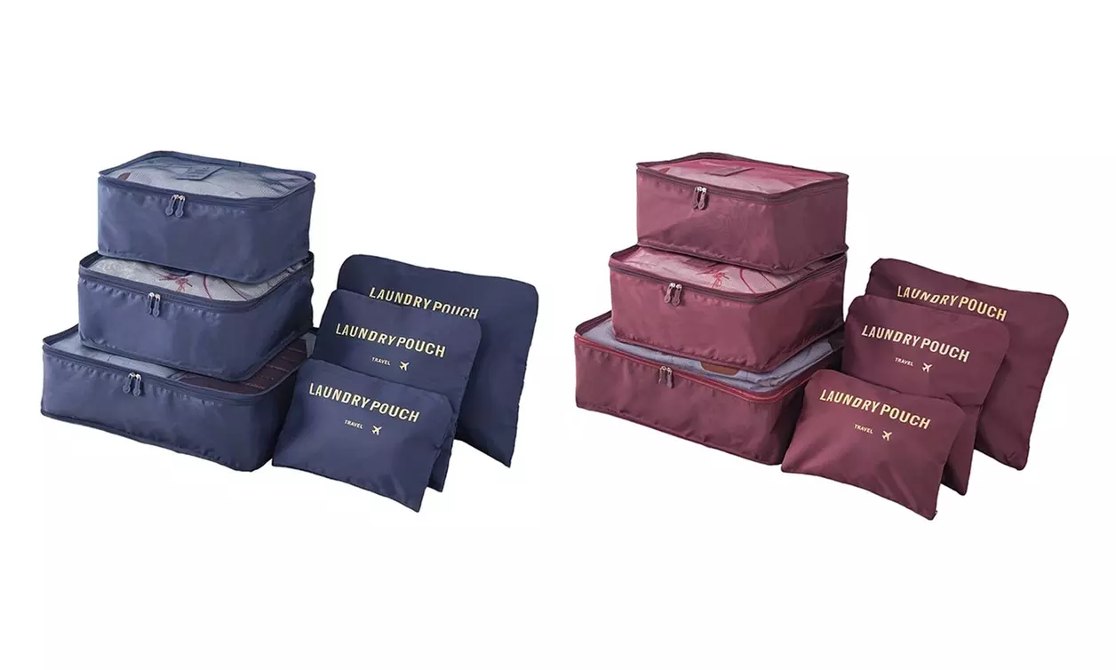 1x oder 2x 6-teiliges Koffer-Organizer-Set