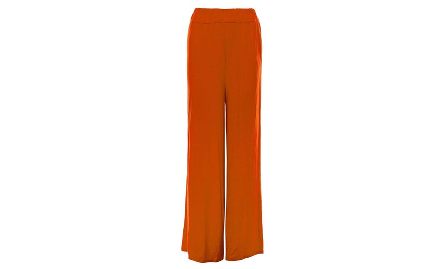 Image 9: Wide Leg Jersey Trousers