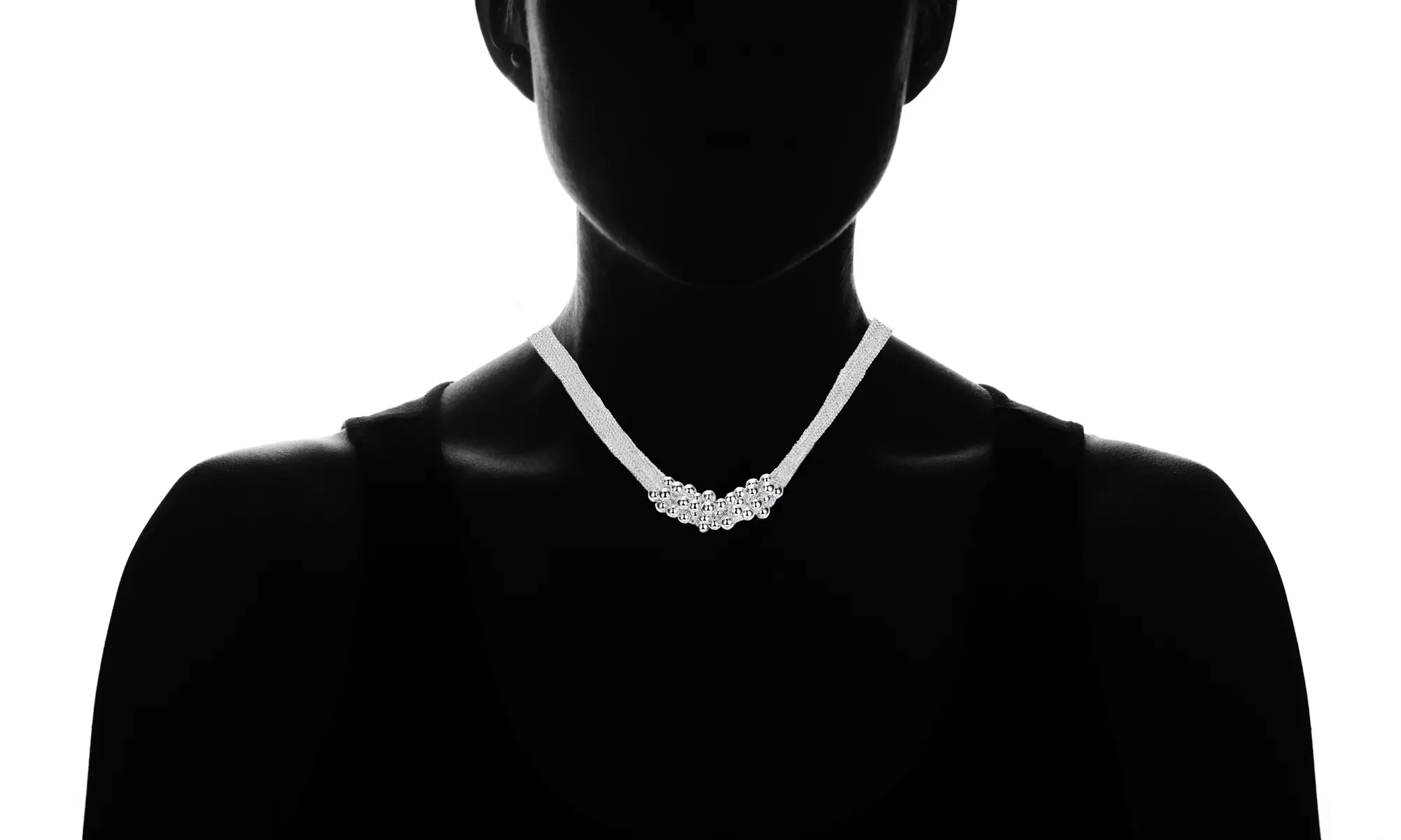 Bubble Necklace in Sterling Silver - Second Medium