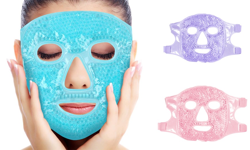 Image 1: One or Two Hot and Cold Gel Face Masks