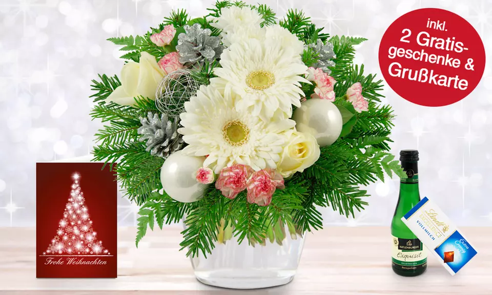 Weihnachtlicher Blumenstrauß