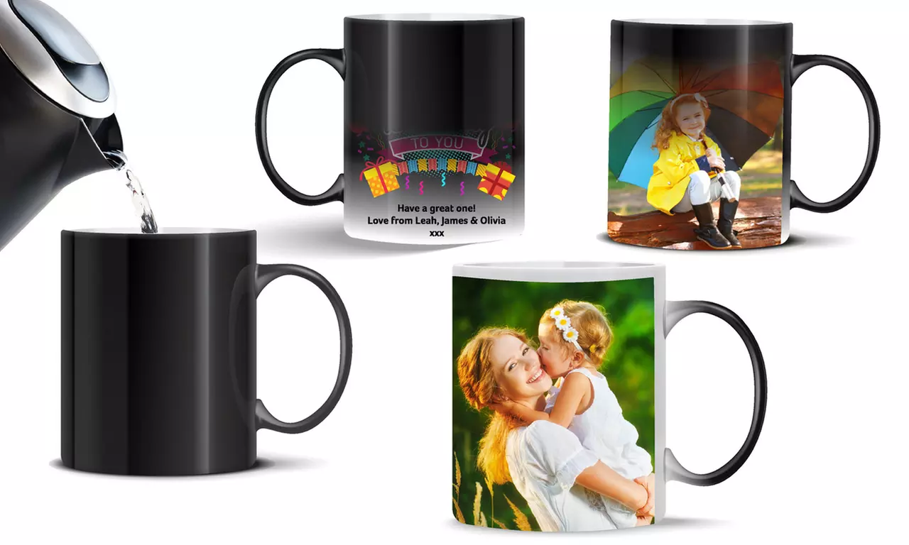Personalised White Mug or Black Magic Photo Mug from DecoMatters (Up to 82% Off) - Image 3