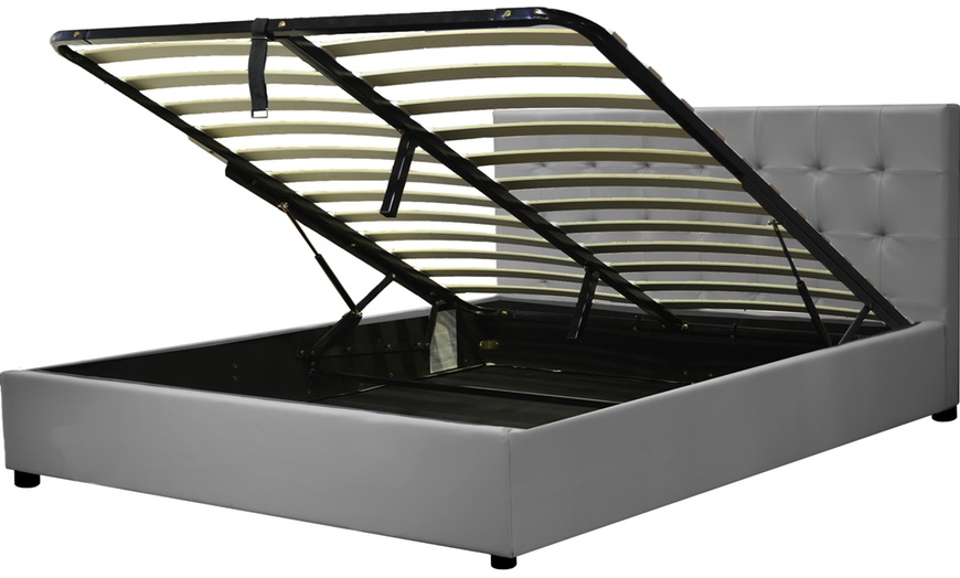 Image 4: Lit coffre "Tokyo" Simili cuir, matelas en option, Sampur