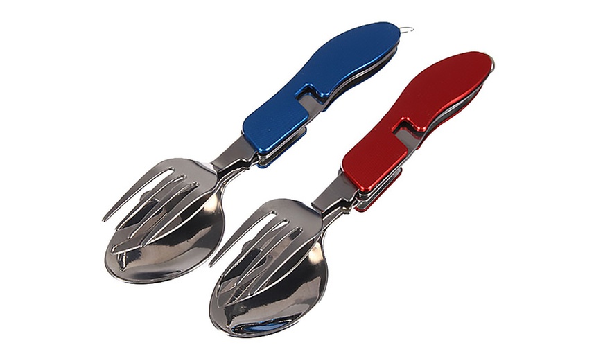 Image 2: Folding Camping Cutlery