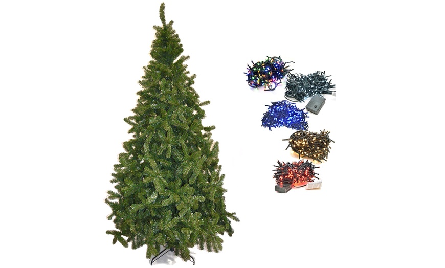 Image 1: Kunststoff-Weihnachtsbaum opt. mit Lichterkette