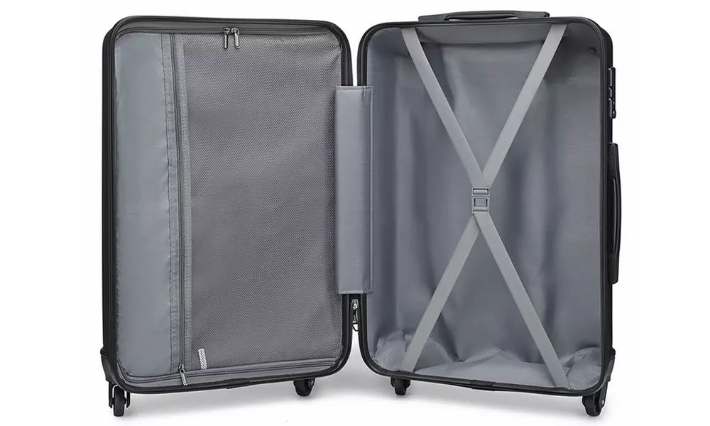 KONO Horizontal Design Hard Shell Suitcase Set with Combination Lock