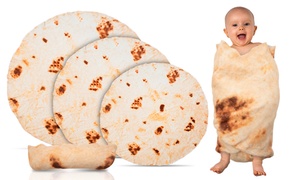 Burrito Tortilla Flannel Blanket