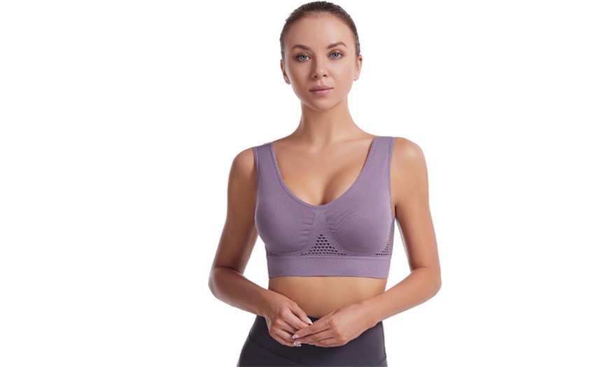 Image 7: Women's Breathable Seamless Bra