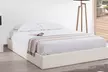 Lit coffre "Click" en simili cuir avec matelas en option, livraison offerte - Second Medium