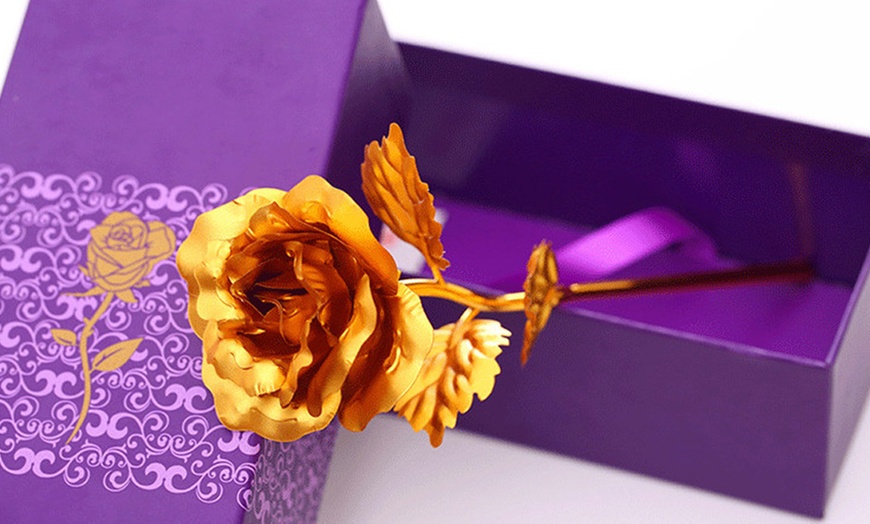 Image 5: 24ct Gold-Plated Rose