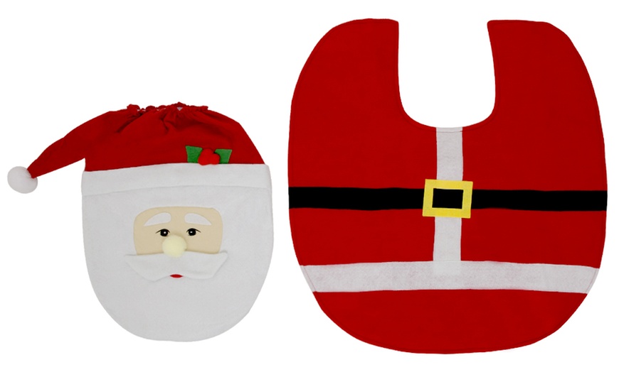 Image 3: Santa Claus Toilet Set