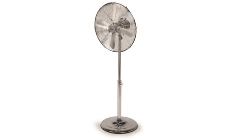 Ventilateur sur pied Domo en métal chromé 40 cm