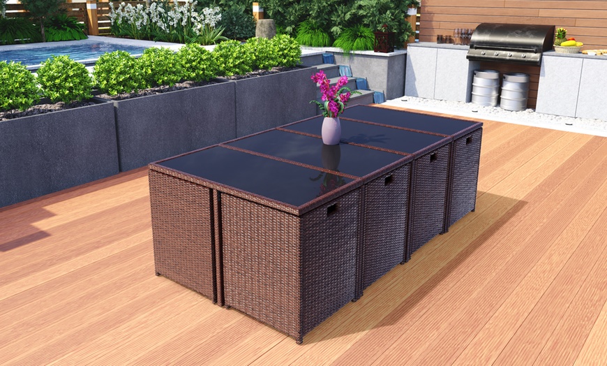 Image 24: Rattan Dining Cube Sets